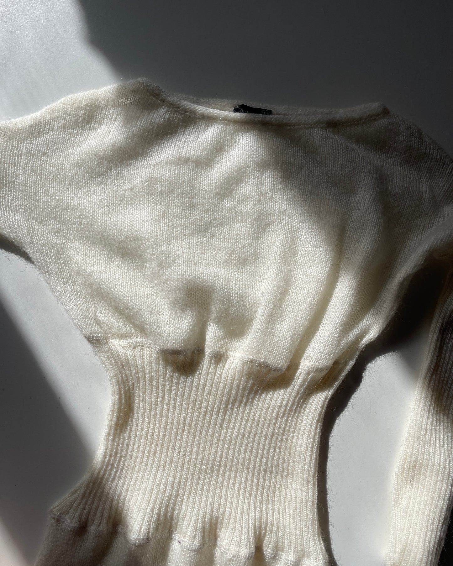 Mohair knit midi dress