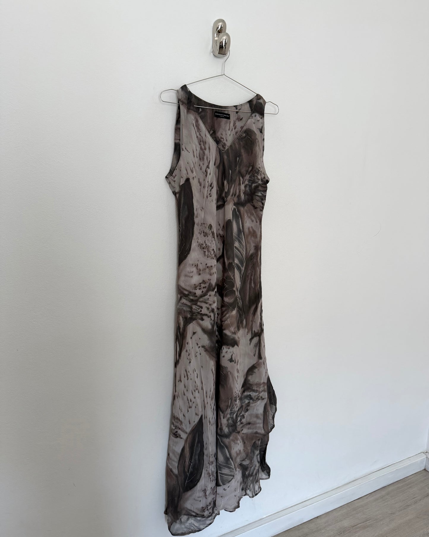 90s viscose maxi dress