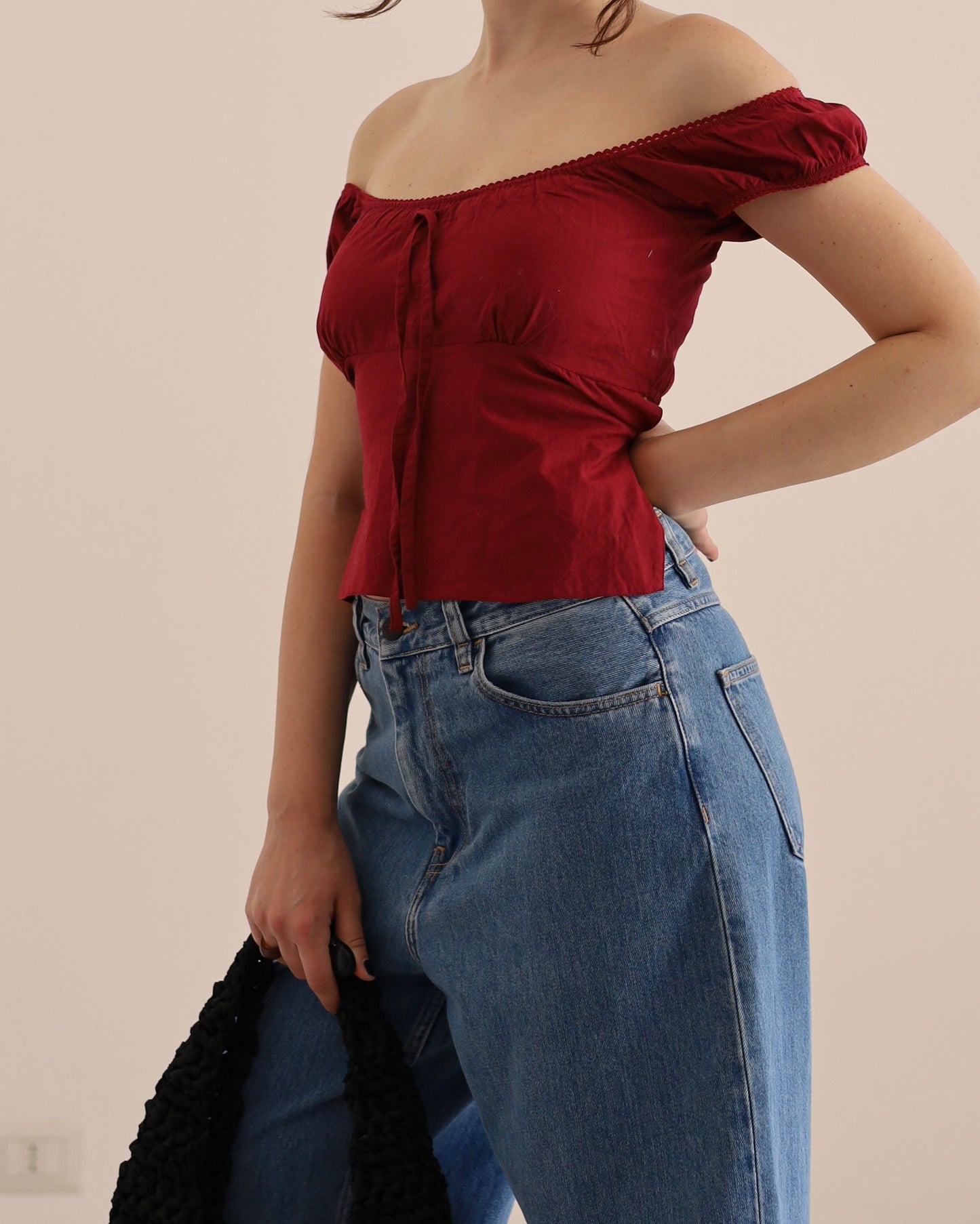 00s cotton backless top