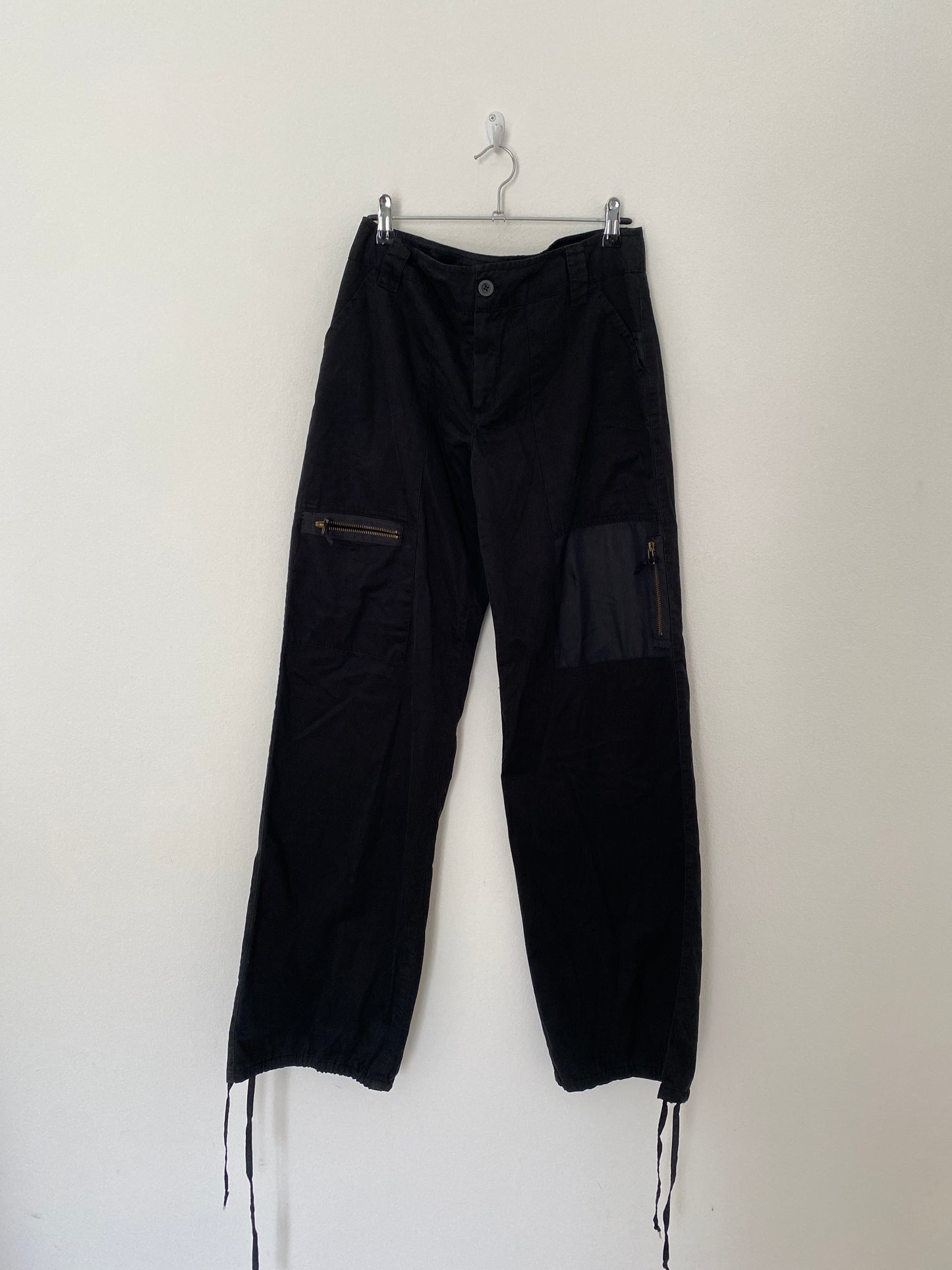 00s black cargo trousers