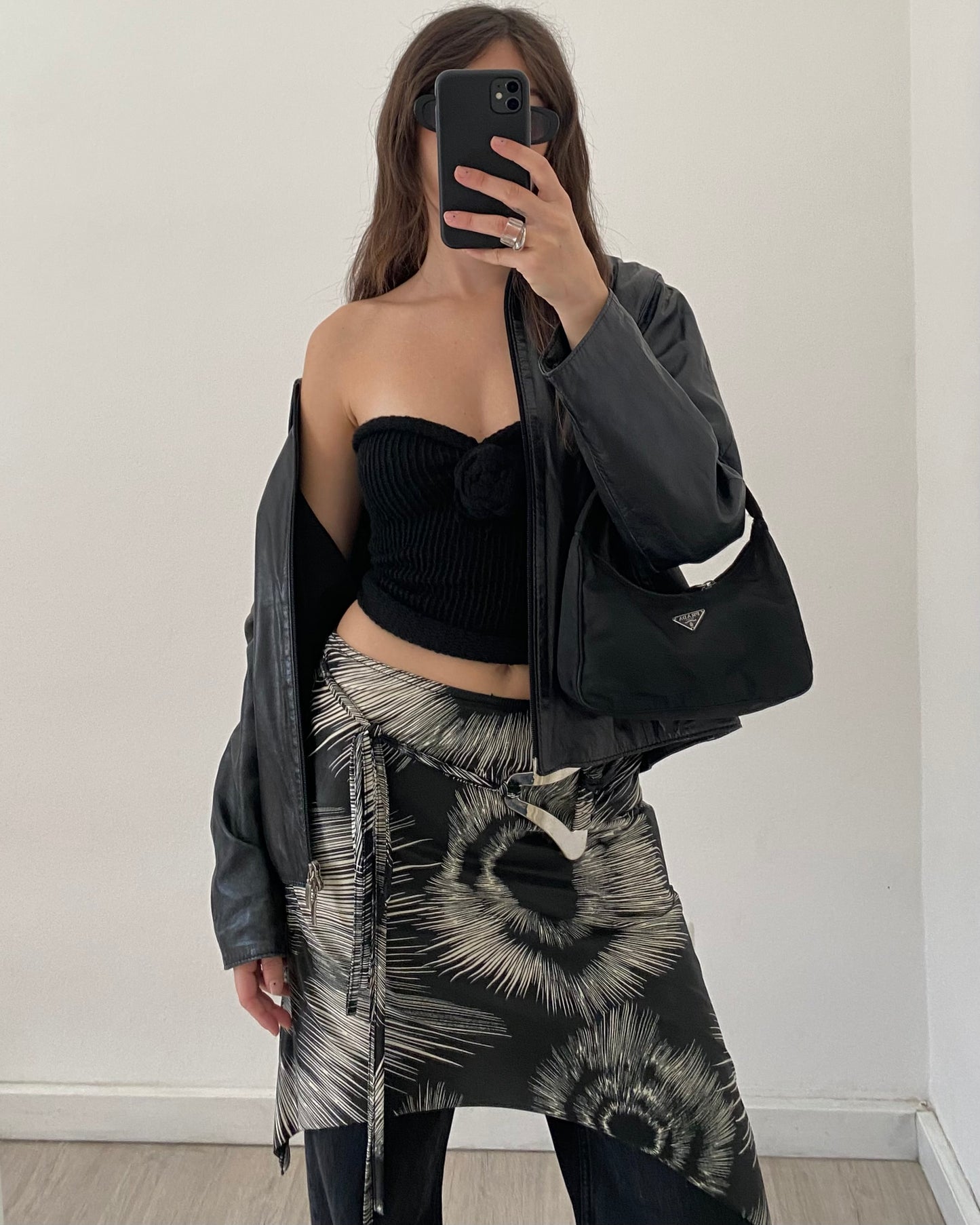 Knit top with flower