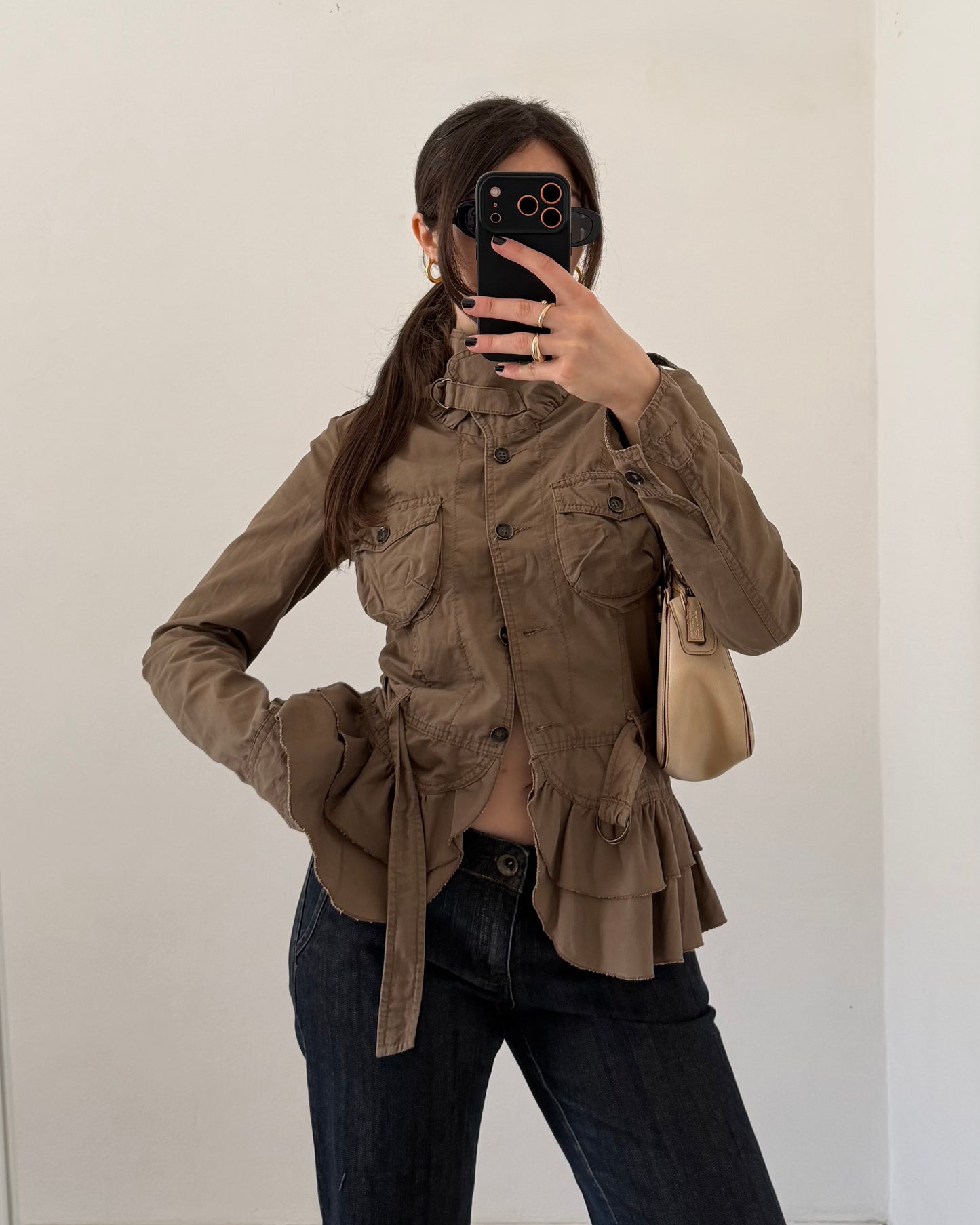 y2k utility cotton jacket