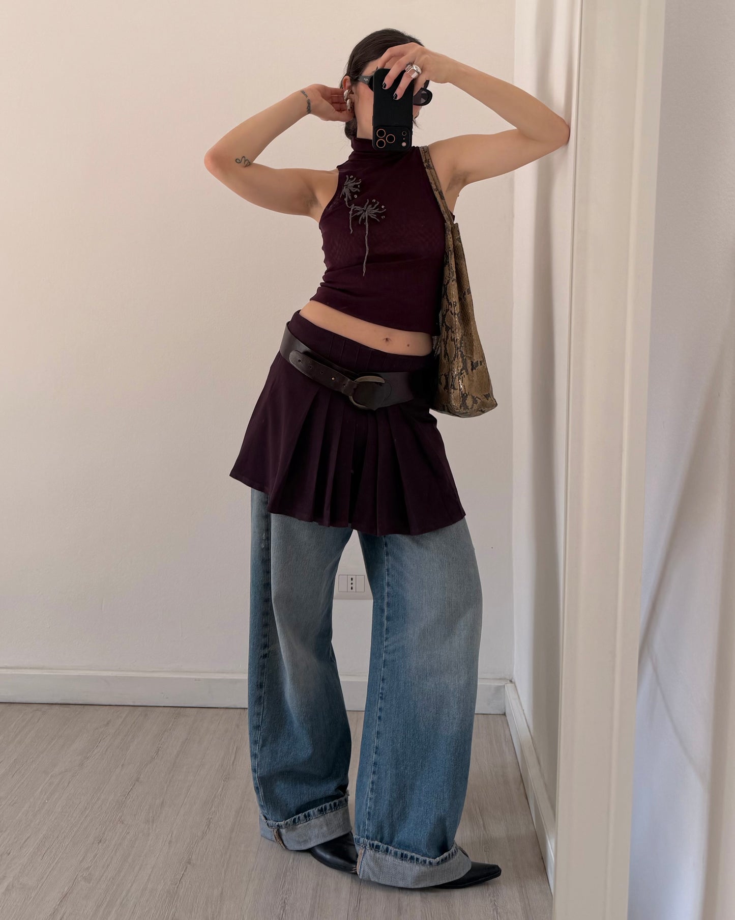 Melanzana mini skirt