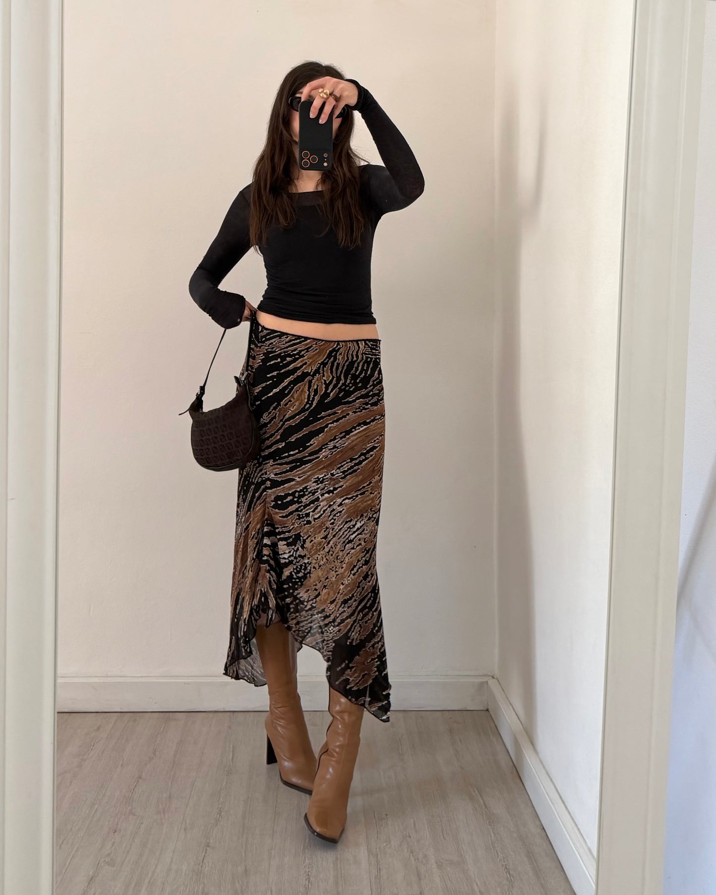 00s asymmetric skirt