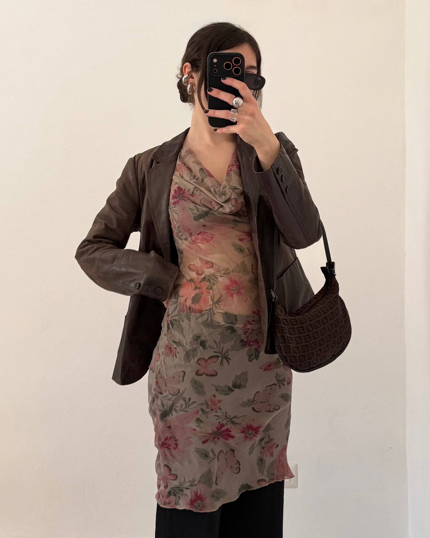 00s sheer floral dress