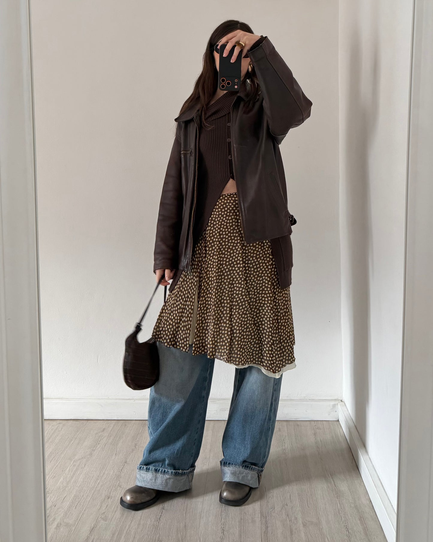 Asymmetric long knit