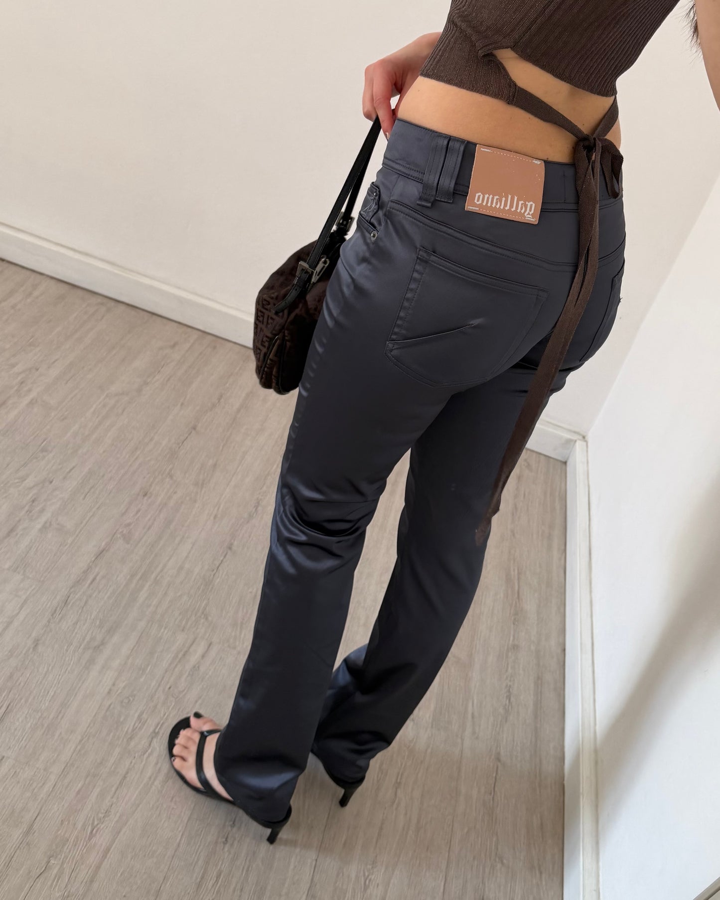 Jean Paul Gaultier satin trousers