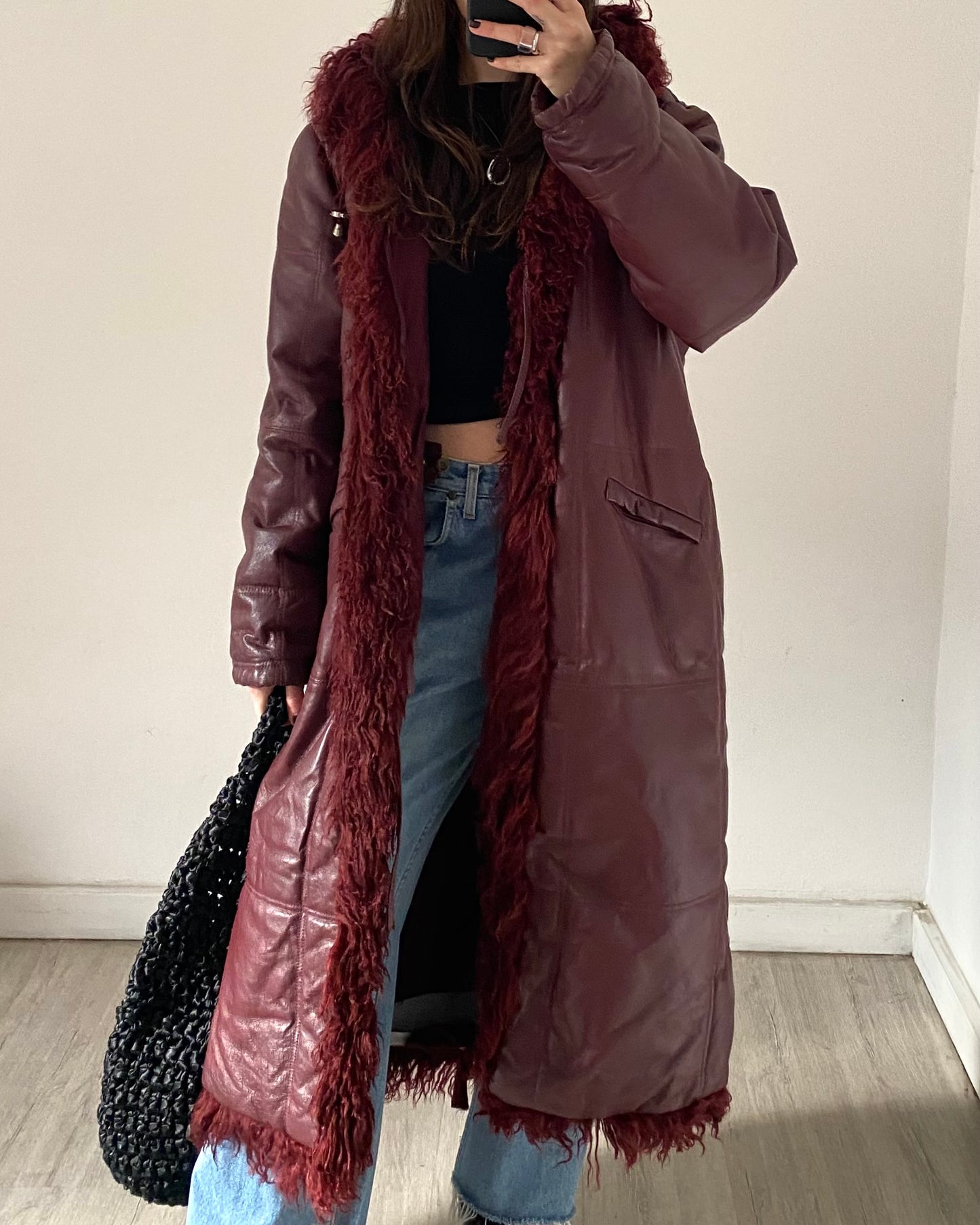 Penny lane leather coat