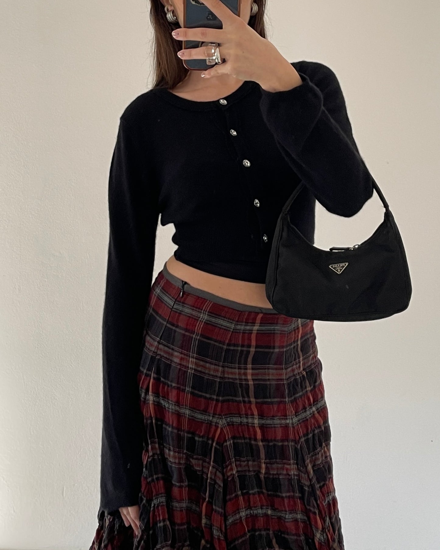 Angora wool mini cardigan