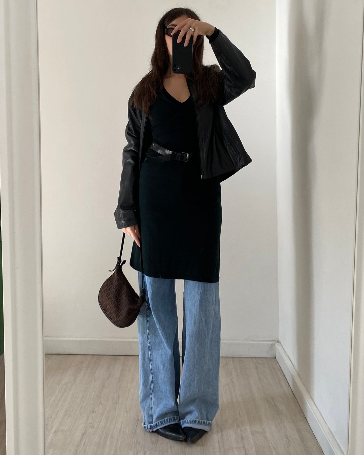 00s belted midi dress