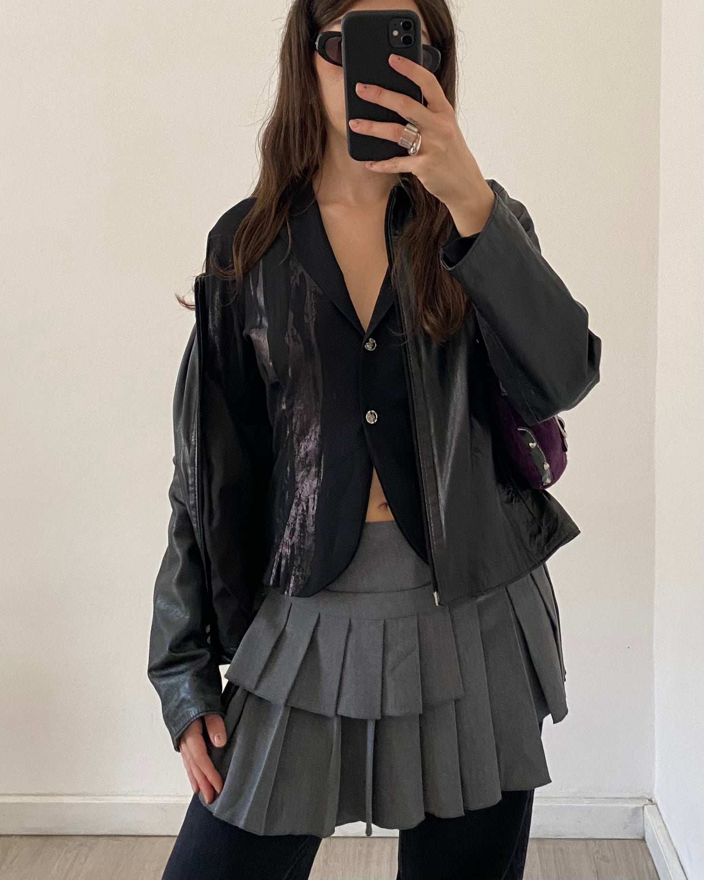 00s sheer blazer top
