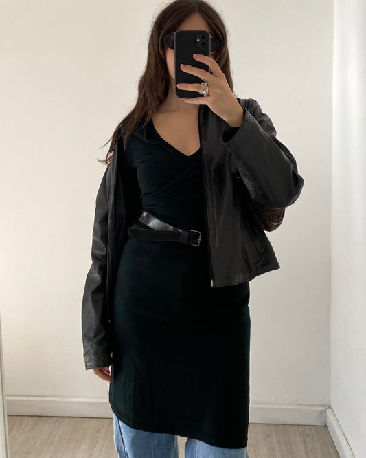 00s belted midi dress