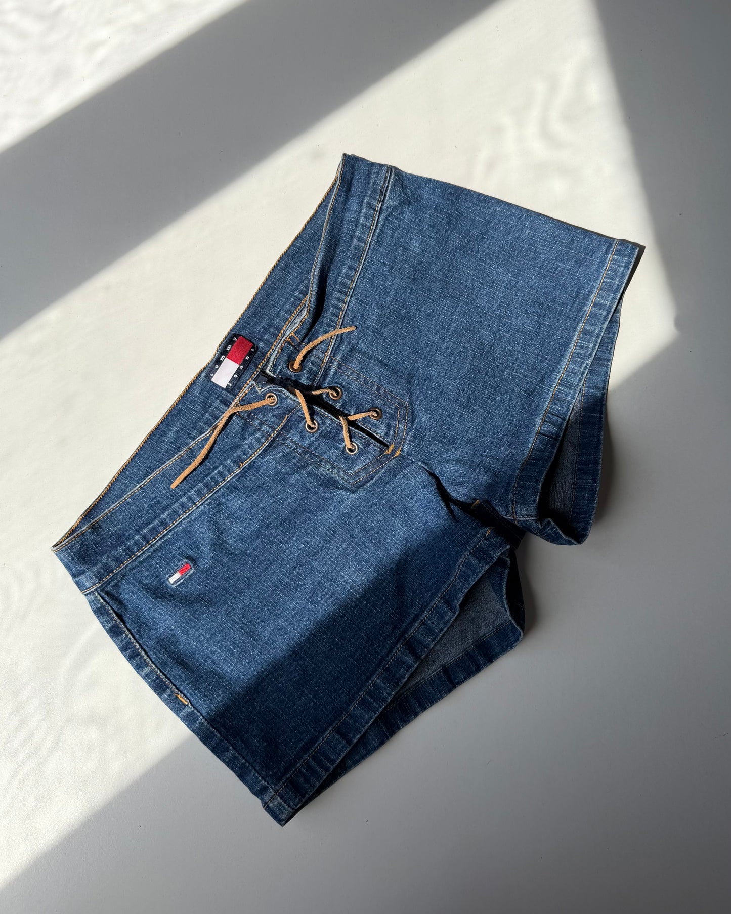 00s Tommy Hilfiger denim micro shorts