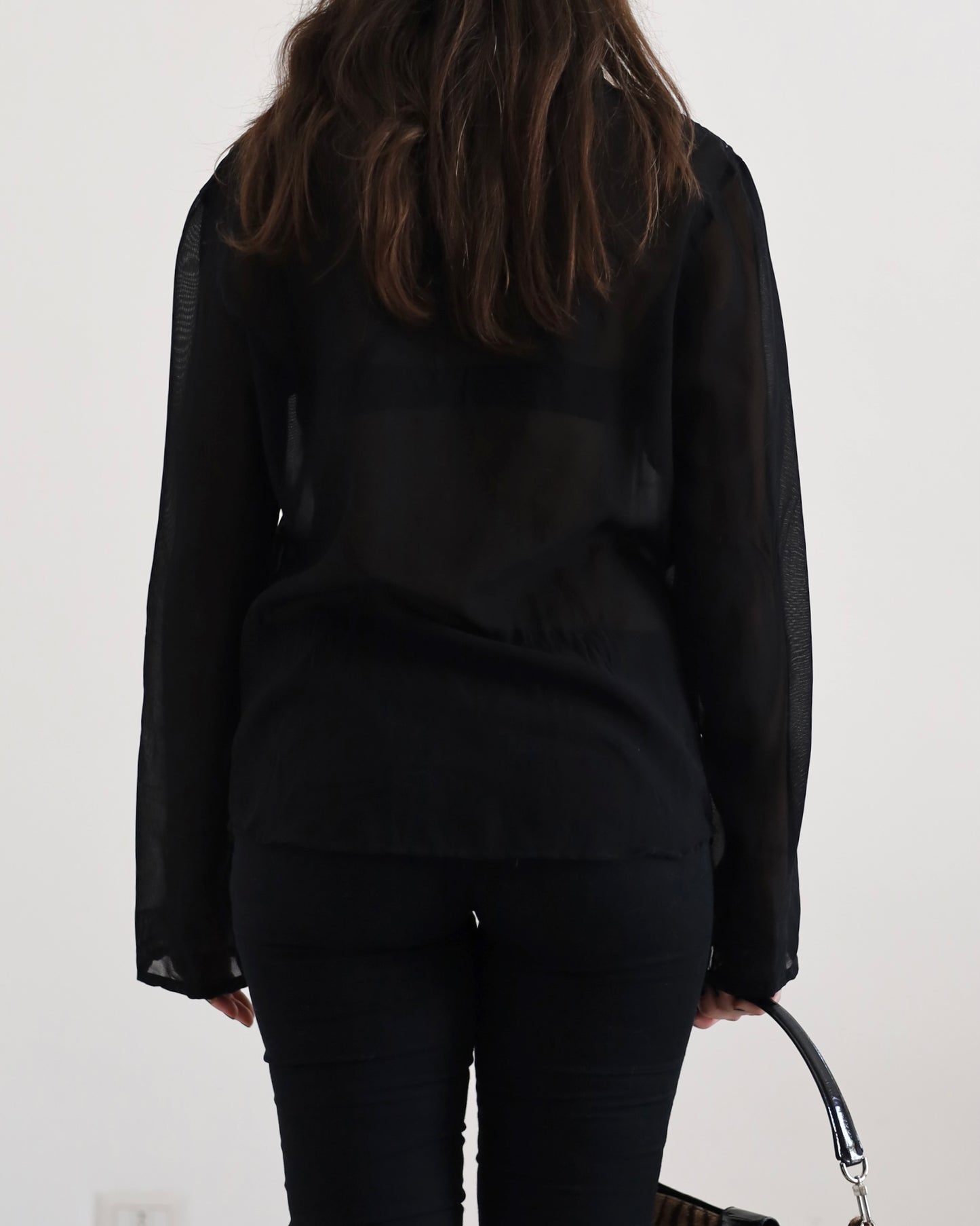 Black sheer shirt