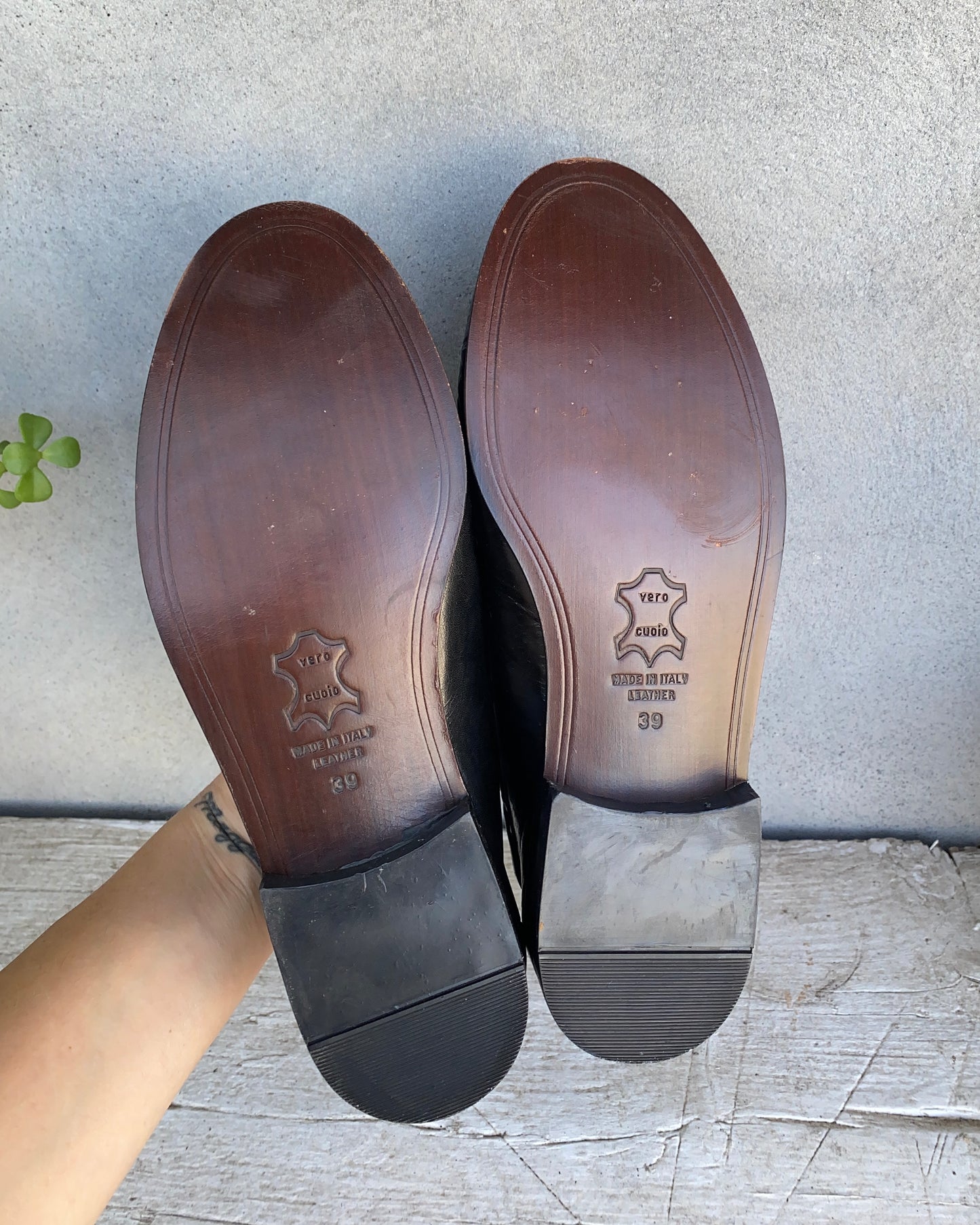 Vintage leather loafers