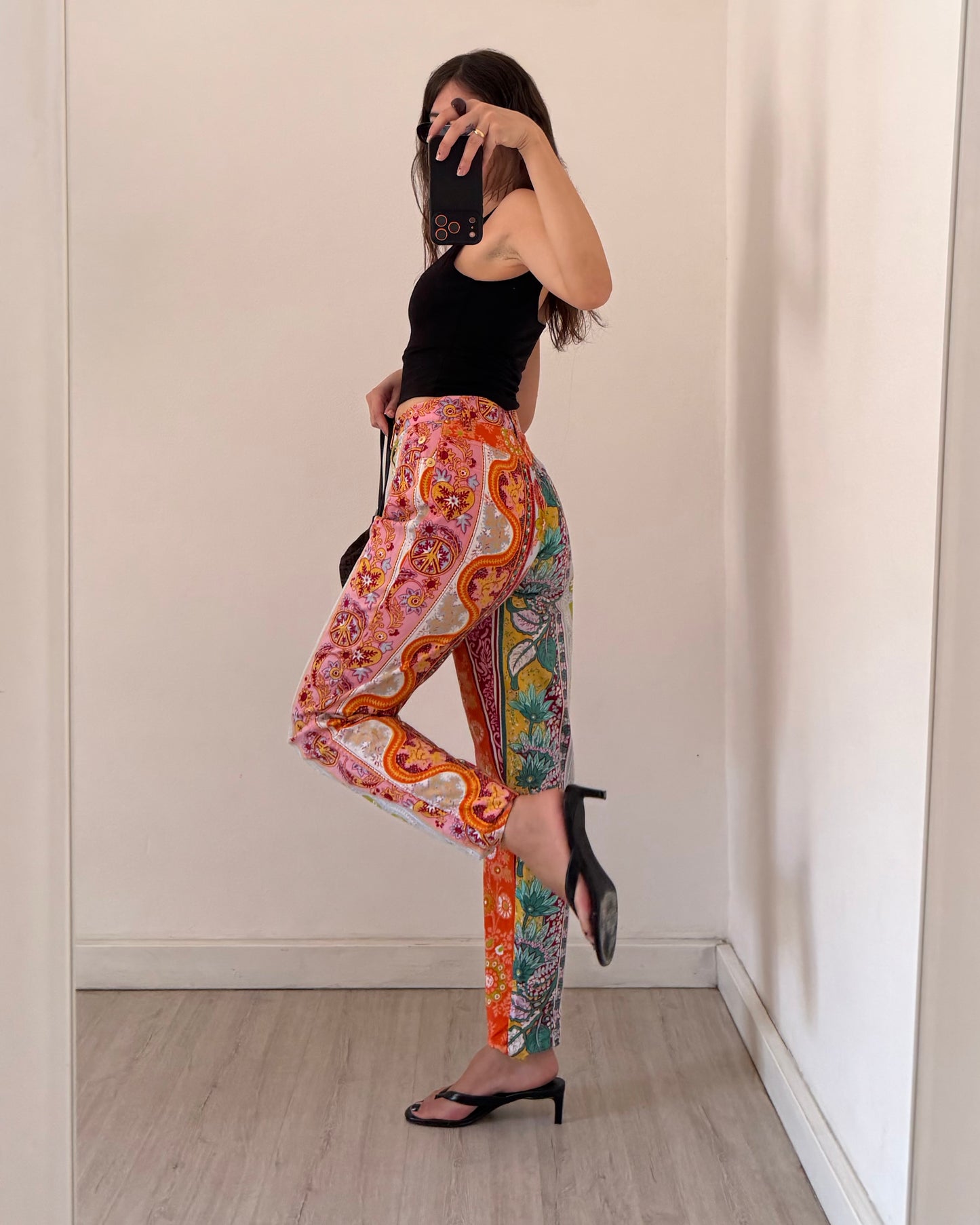 Moschino printed trousers