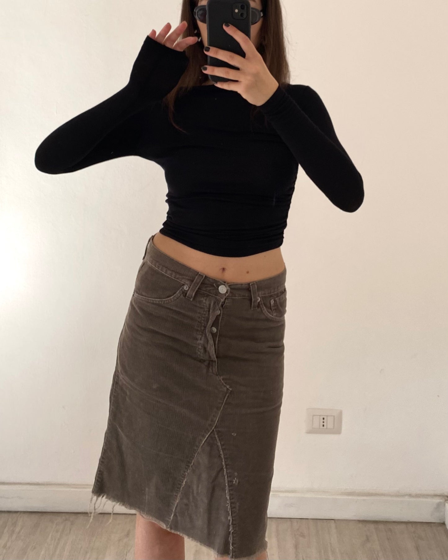 Levi’s cord skirt