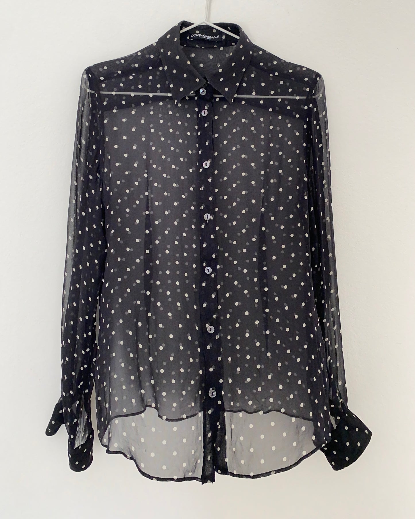 Dolce&Gabbana polka dot silk blouse