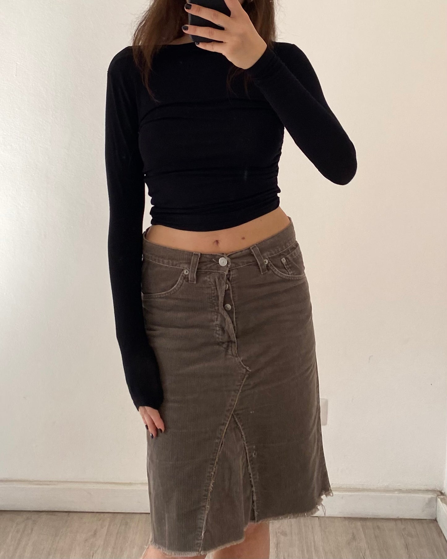 Levi’s cord skirt