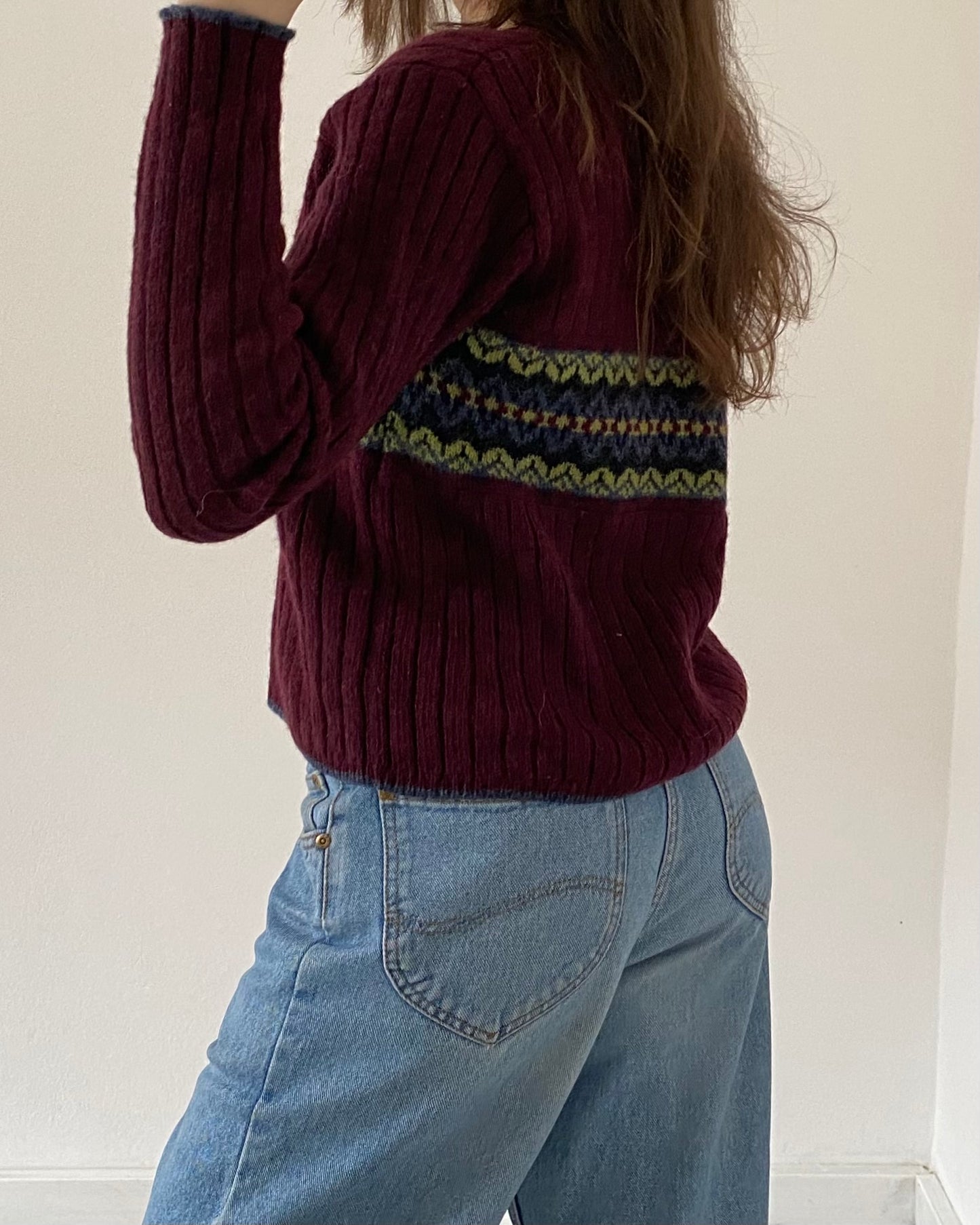 90s v-neck jumper