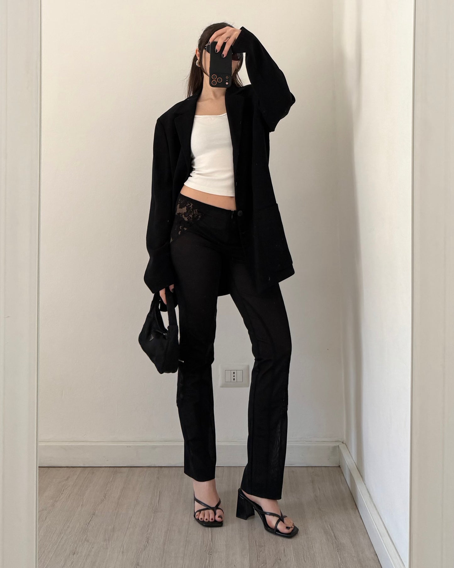 00s sheer lace trousers