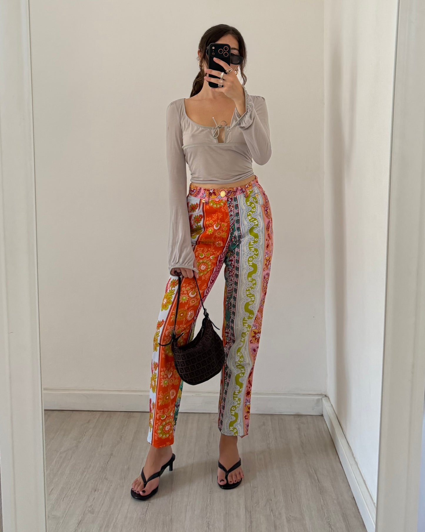 Moschino printed trousers