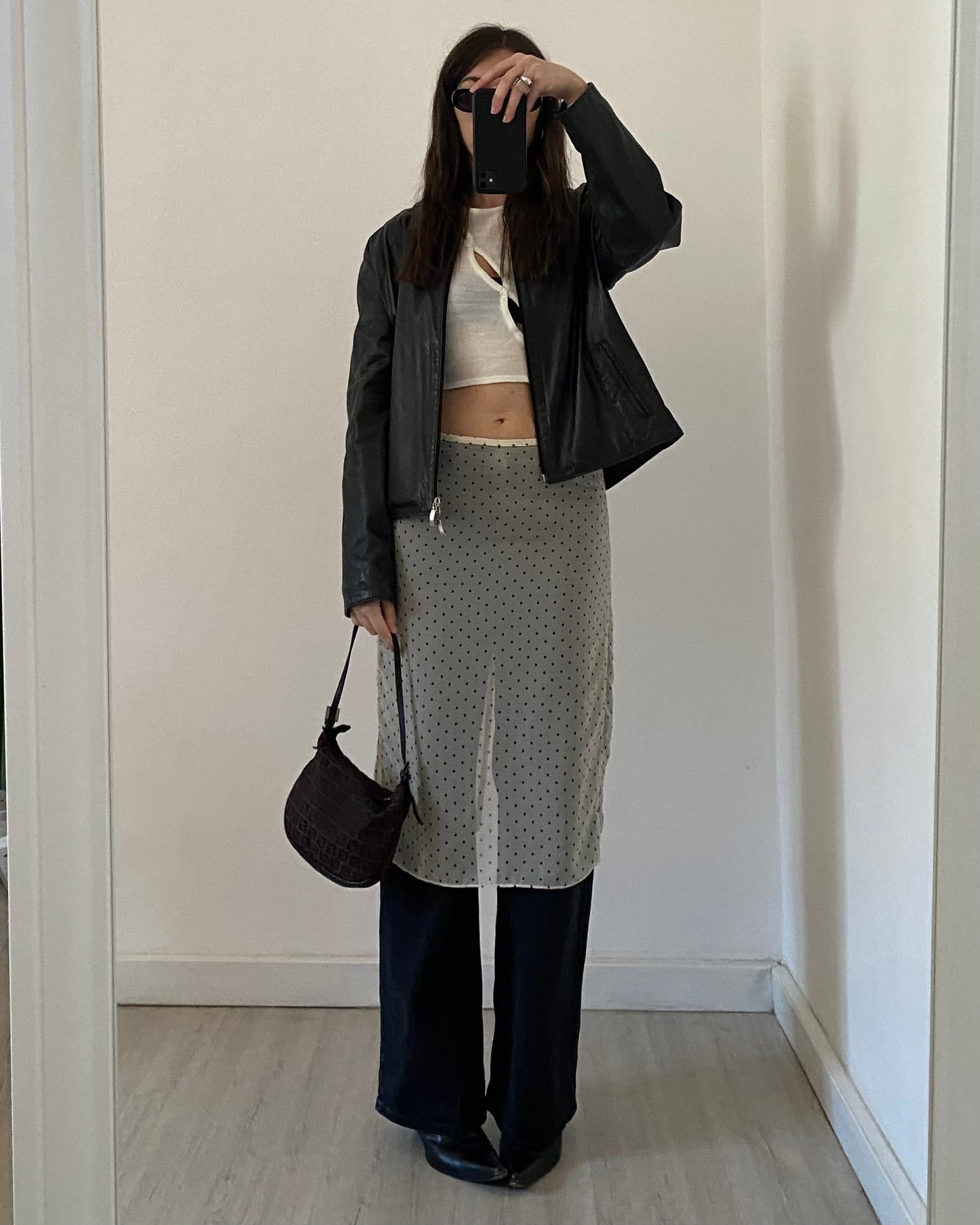 Asymmetric knitted top