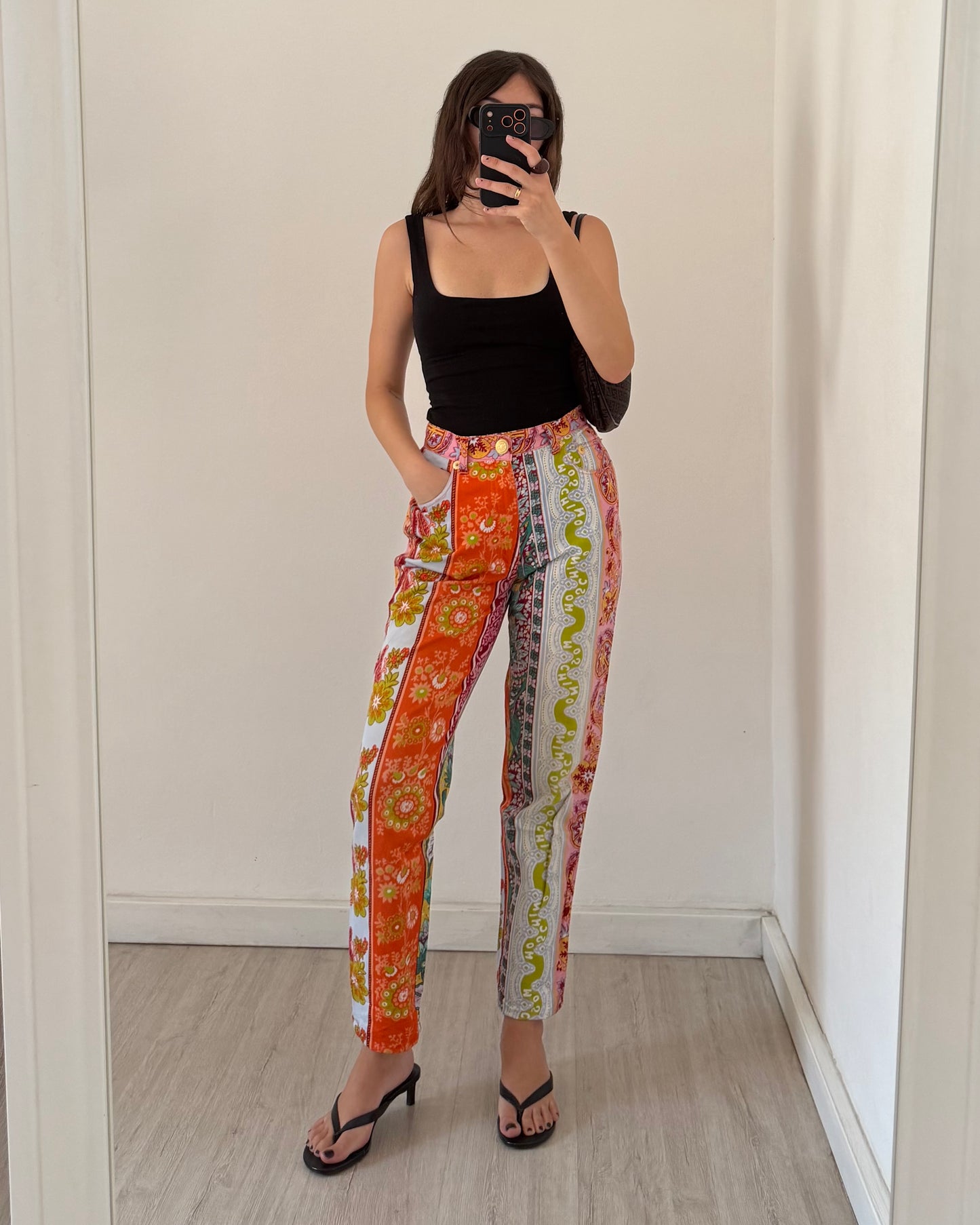 Moschino printed trousers