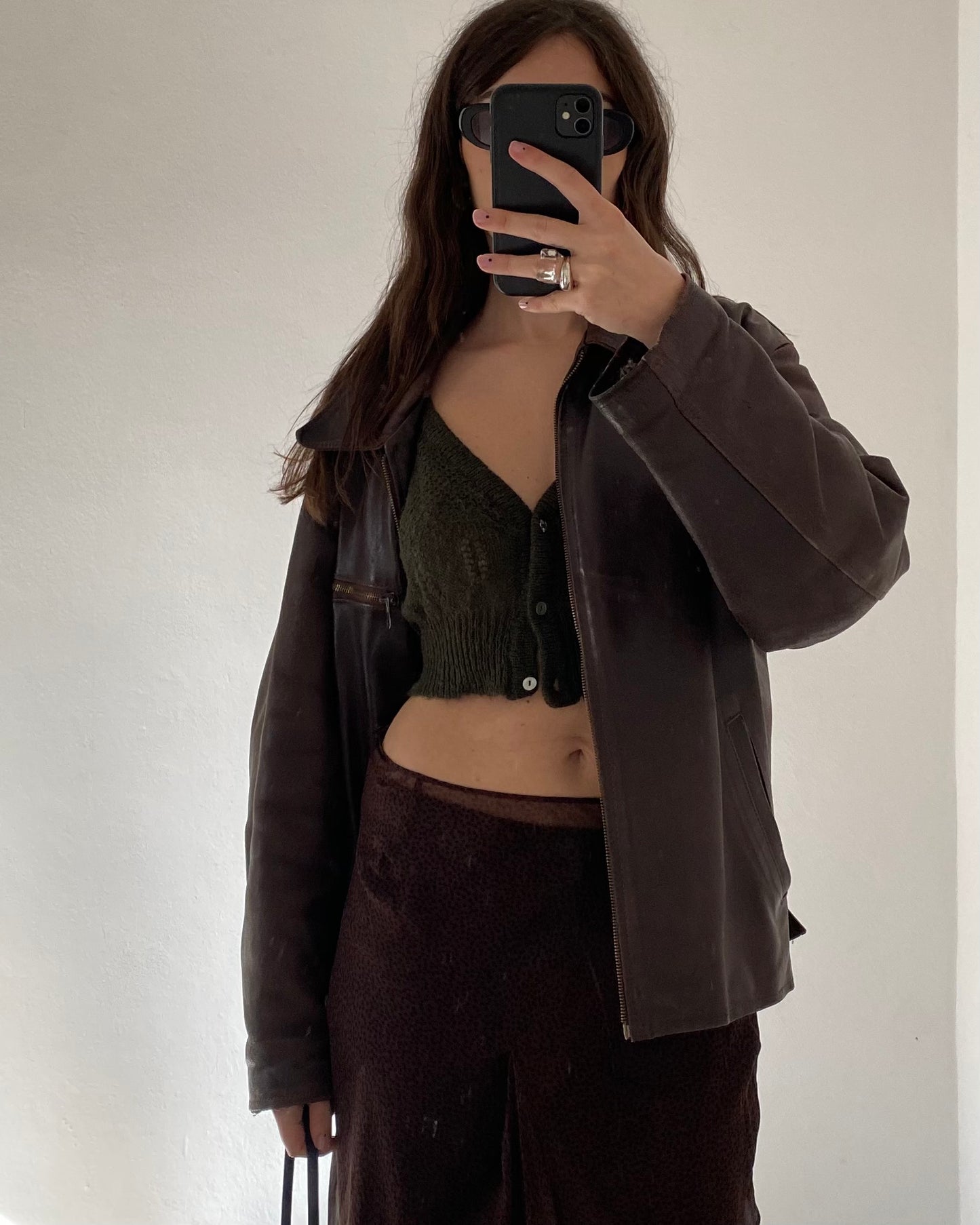 Mohair knitted crop top