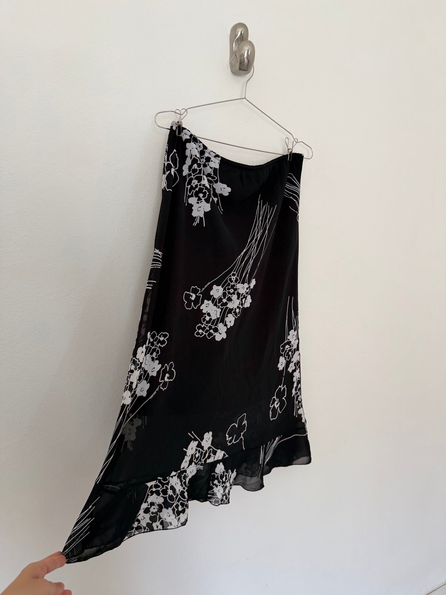 00s floral midi skirt
