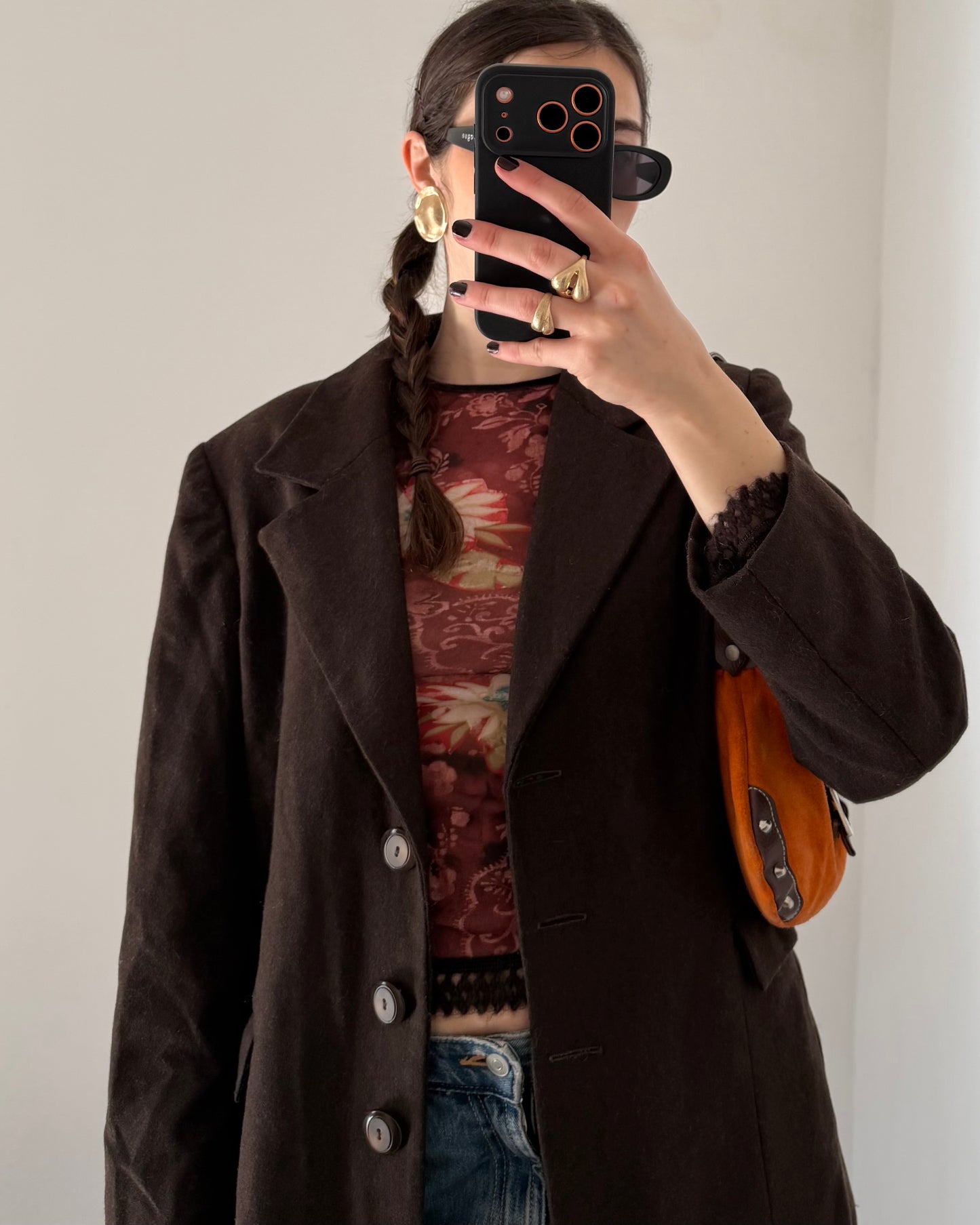 Chocolate brown blazer