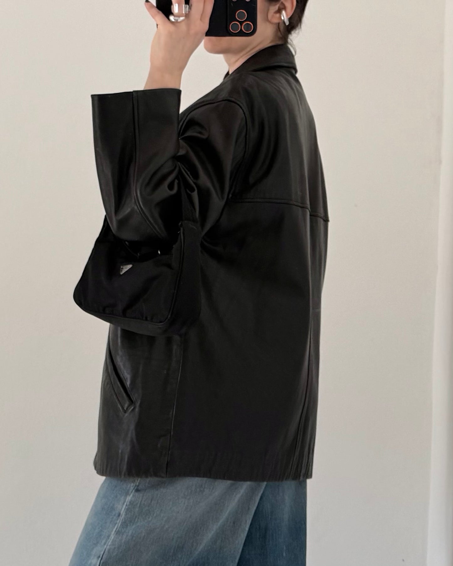 Nappa leather jacket