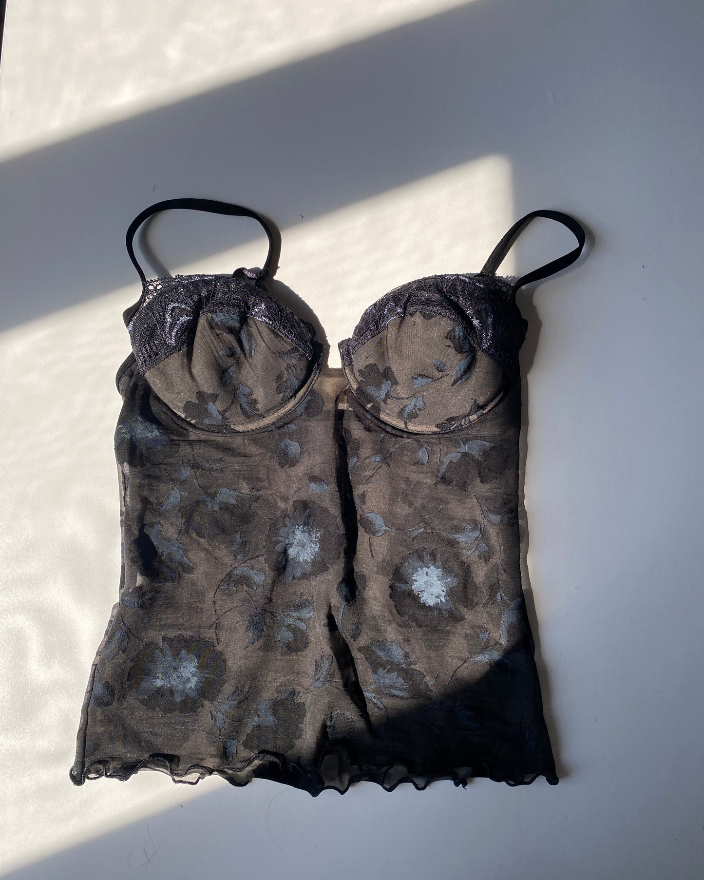 90s vintage sheer corset