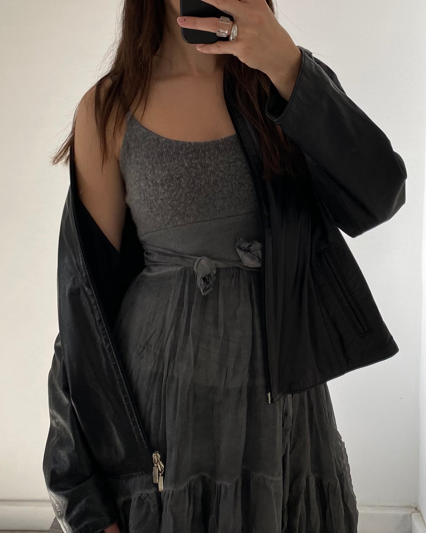 Silk&mohair mini dress