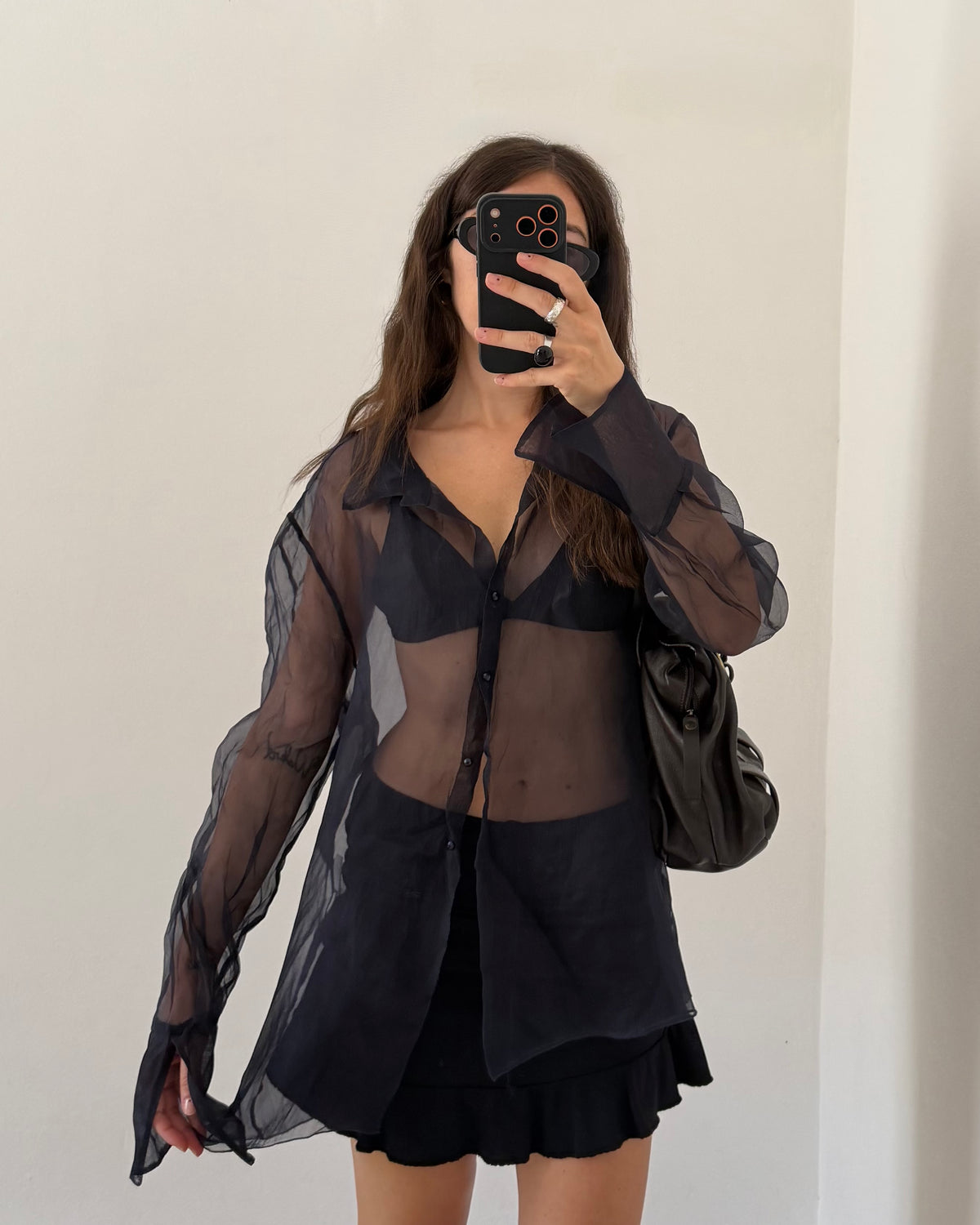 90s silk shirt