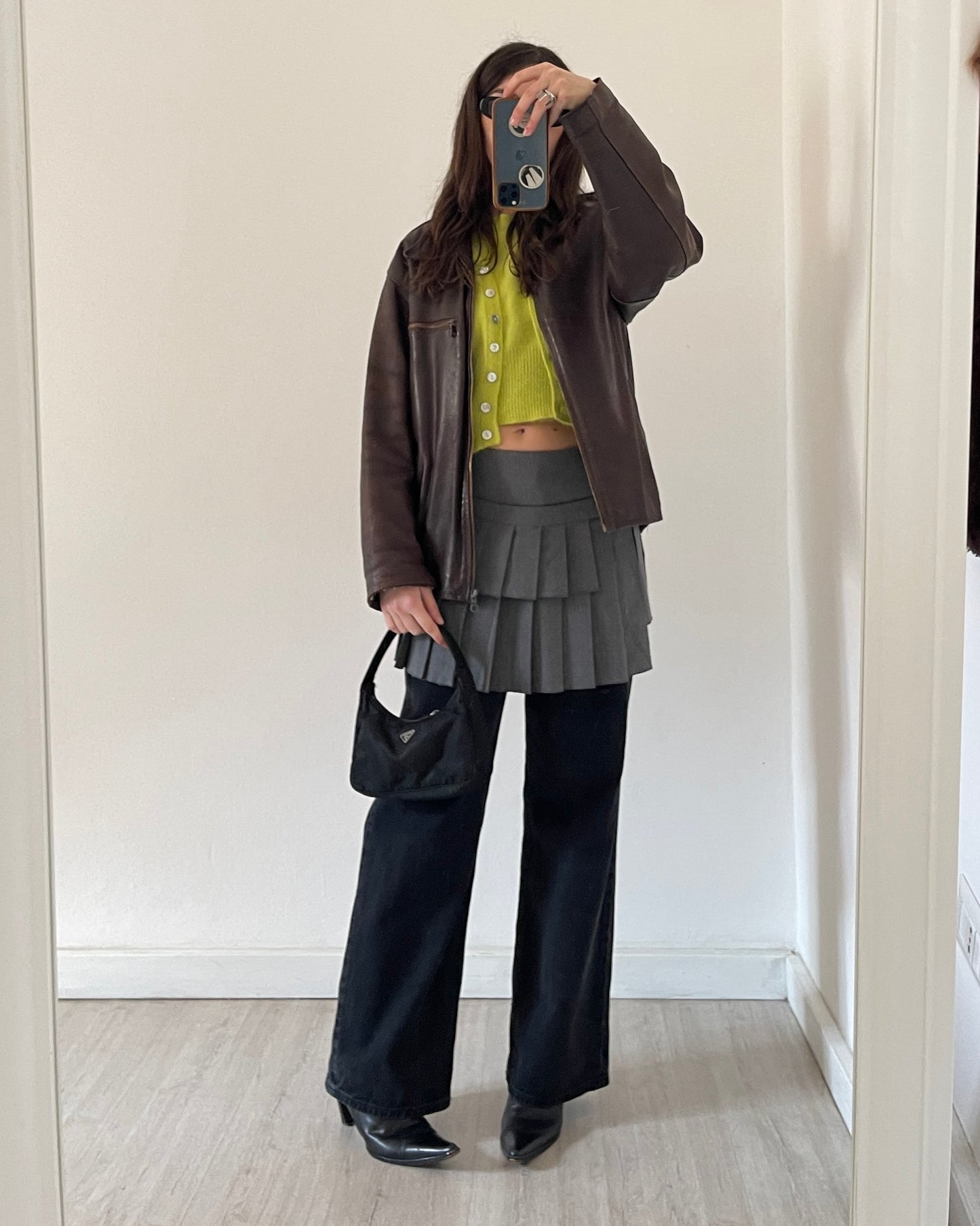 Angora wool twin-set