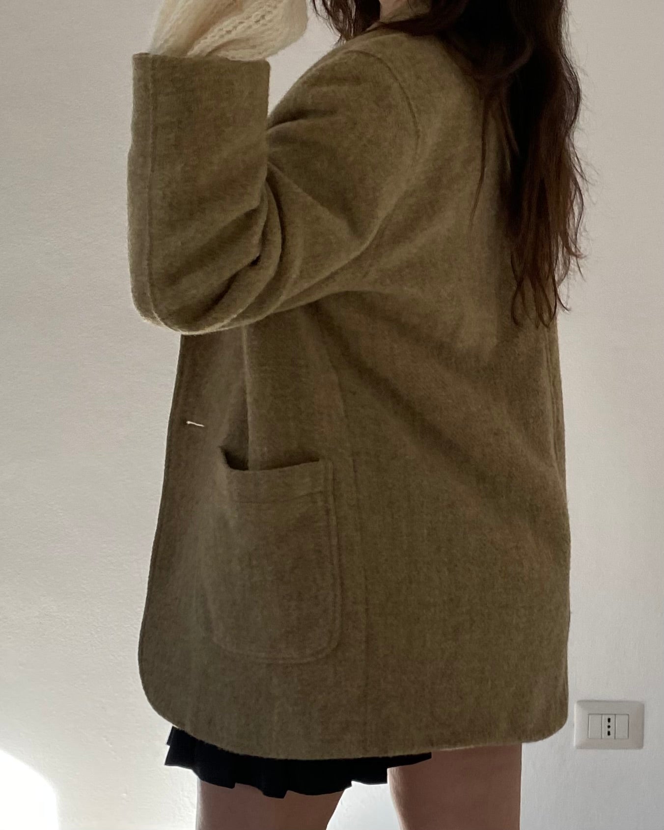 Cream wool blazer