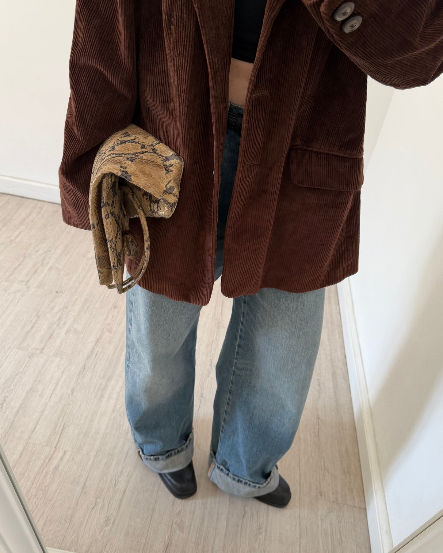 Brown corduroy blazer