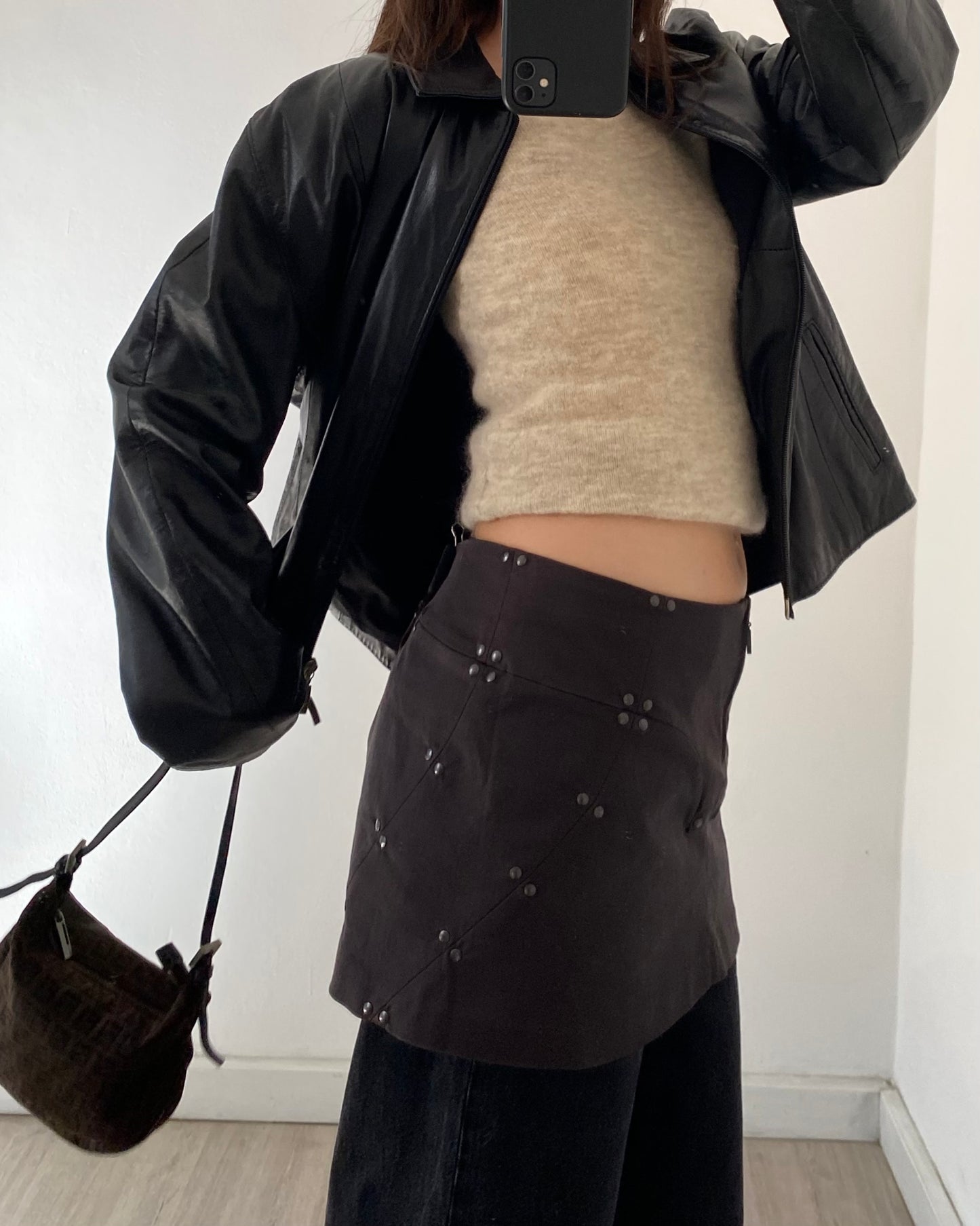 Plein Sud studded mini skirt