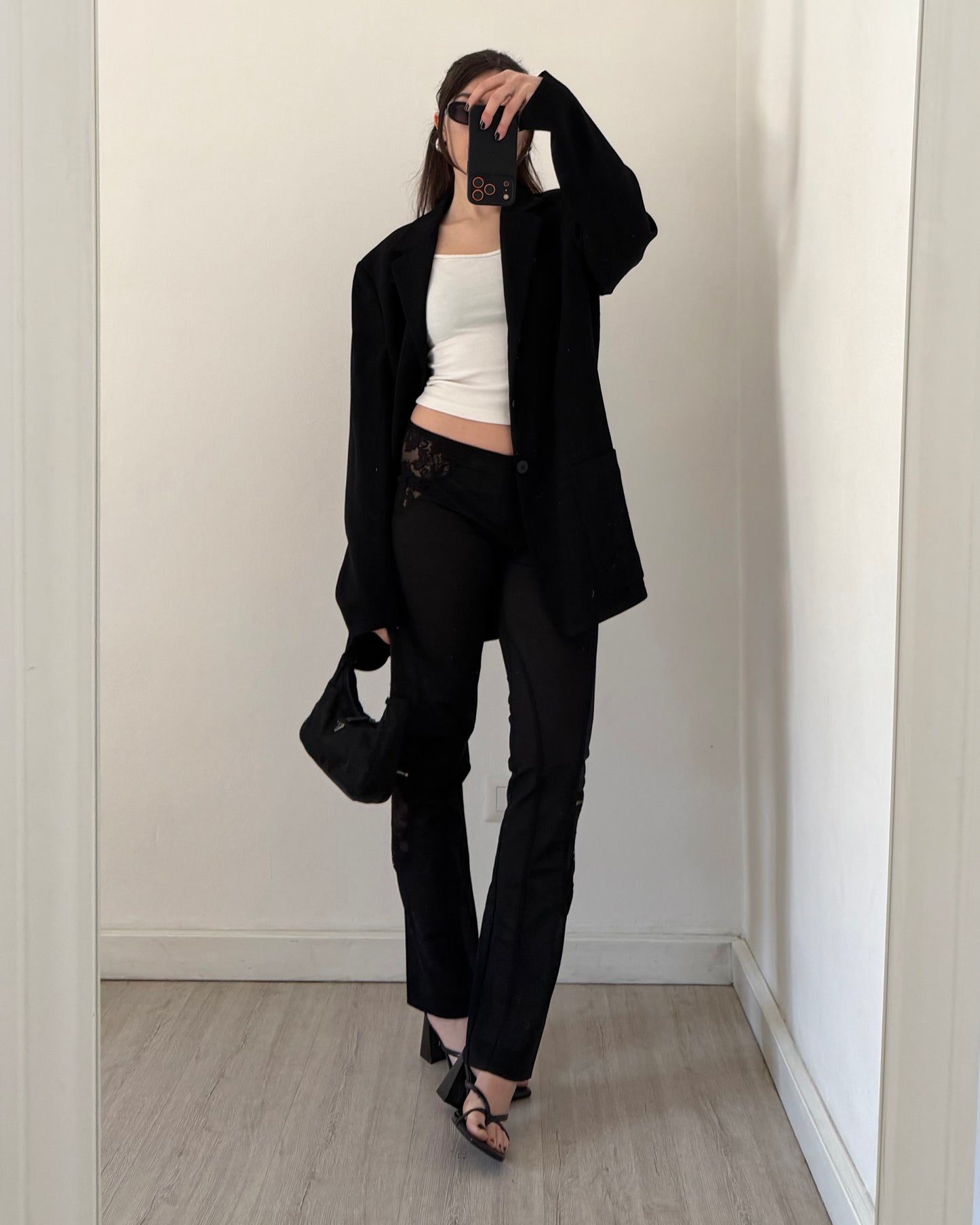 00s sheer lace trousers