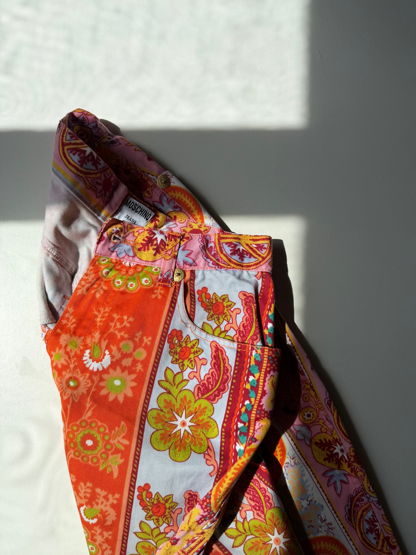 Moschino printed trousers