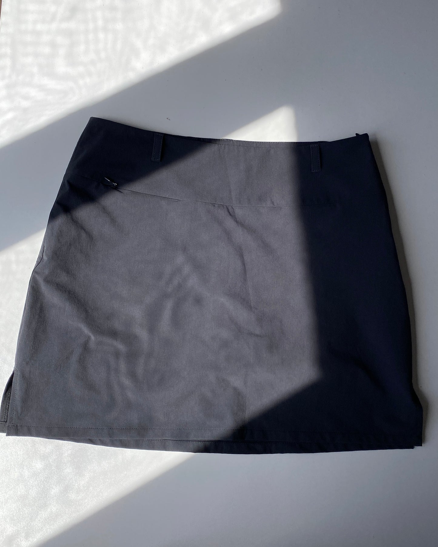 Nylon mini skirt