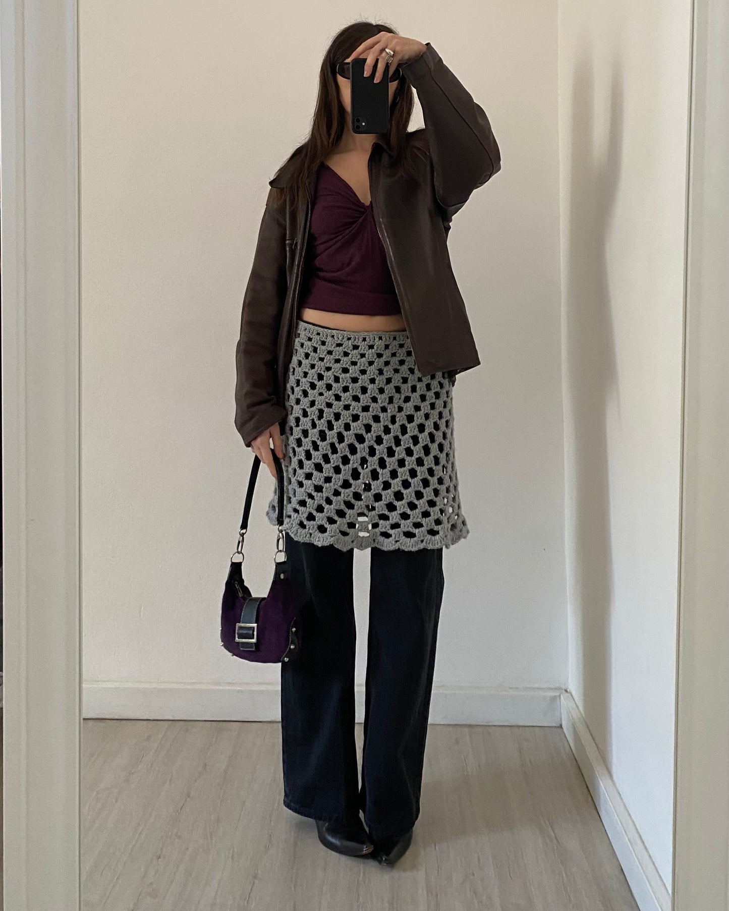 Cashmere&silk knit top