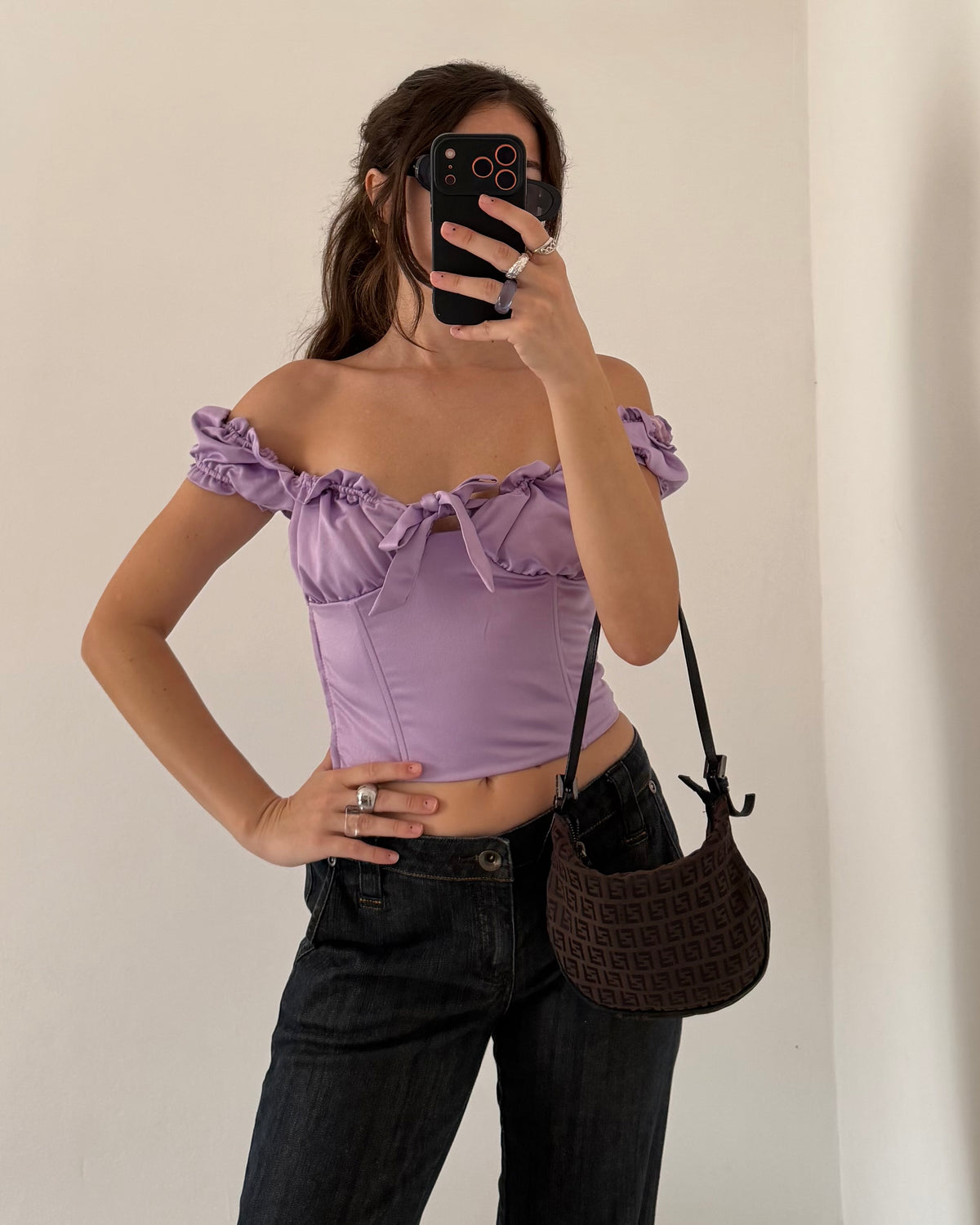 I AM GIA satin top