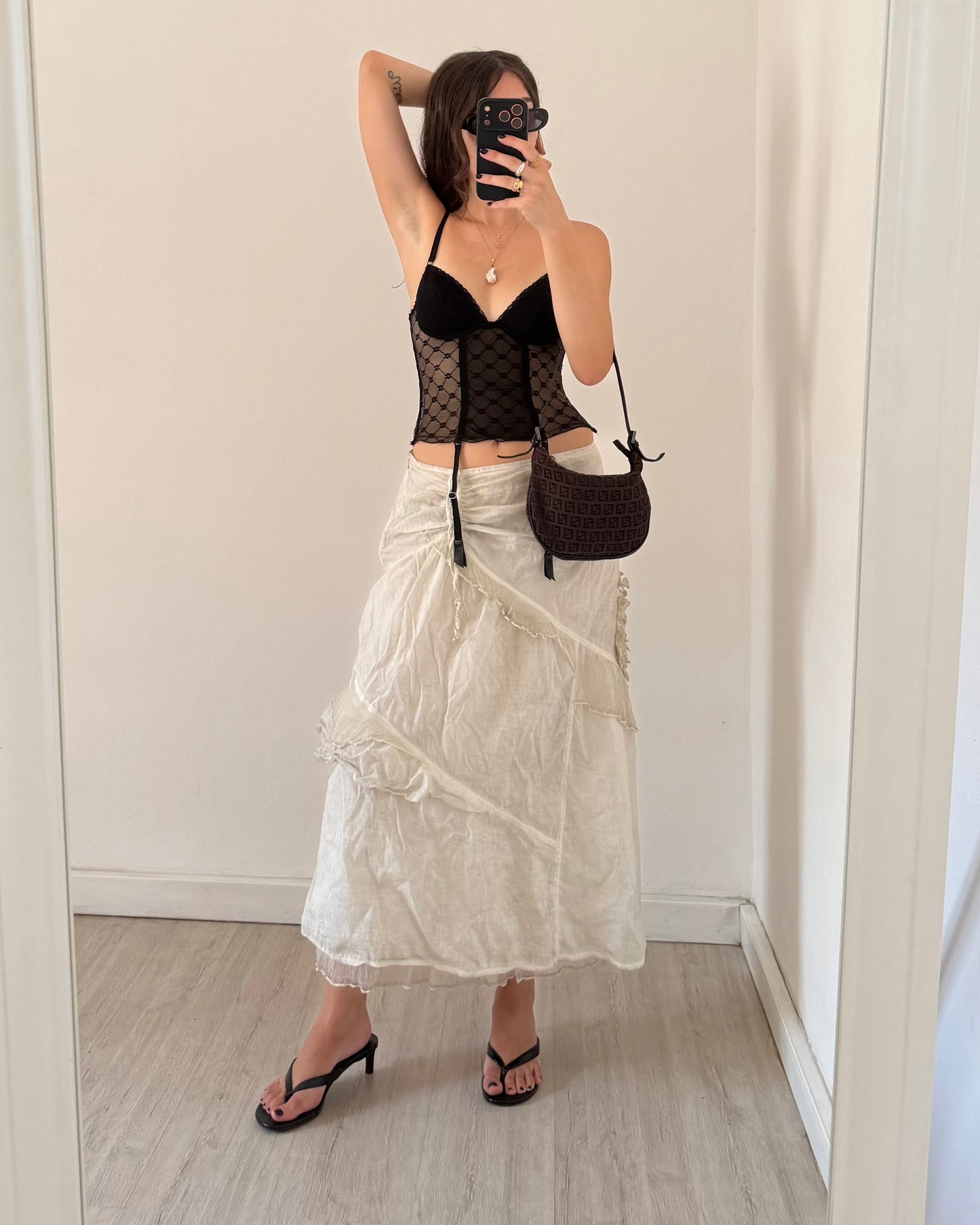 Sheer corset top