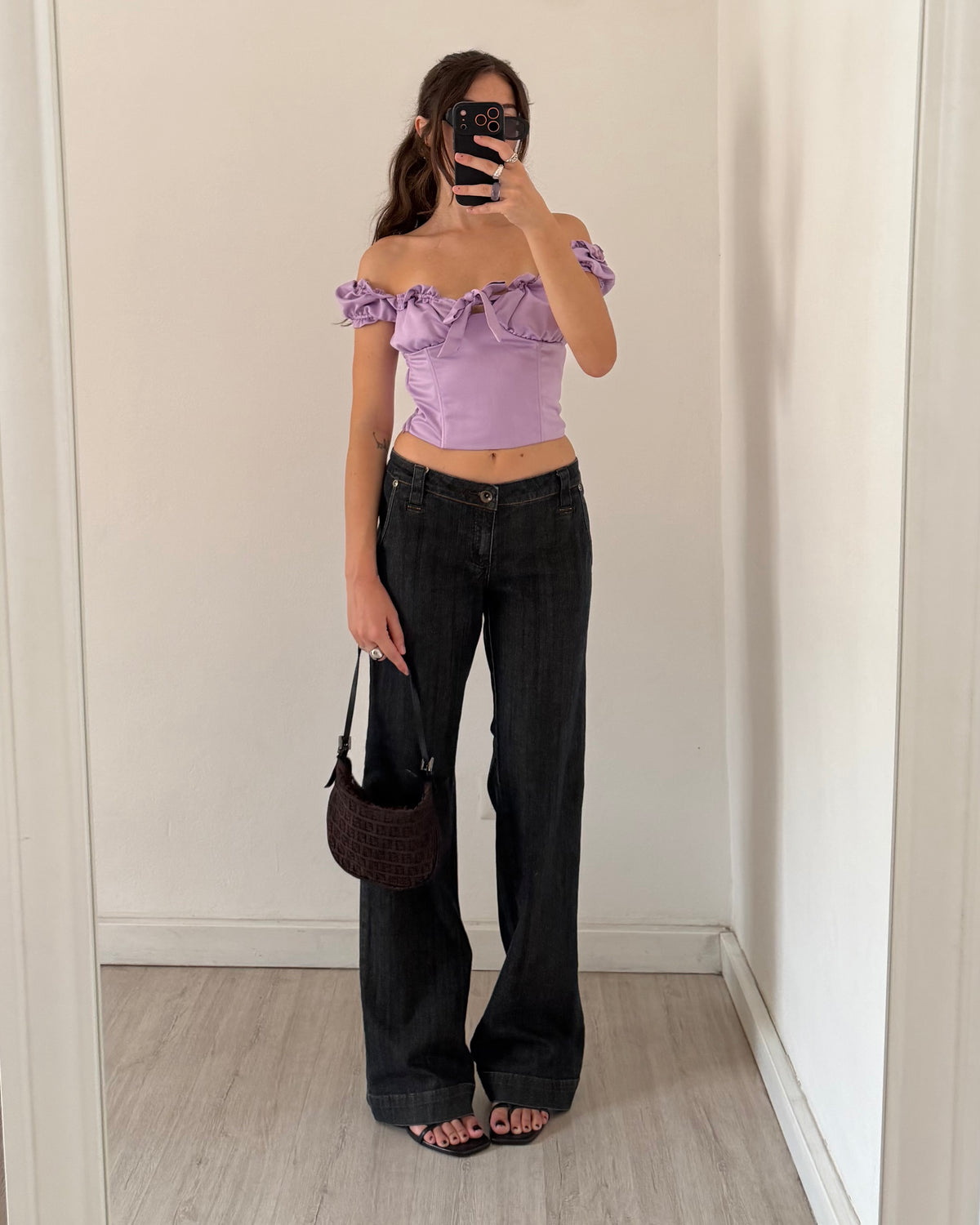 I AM GIA satin top