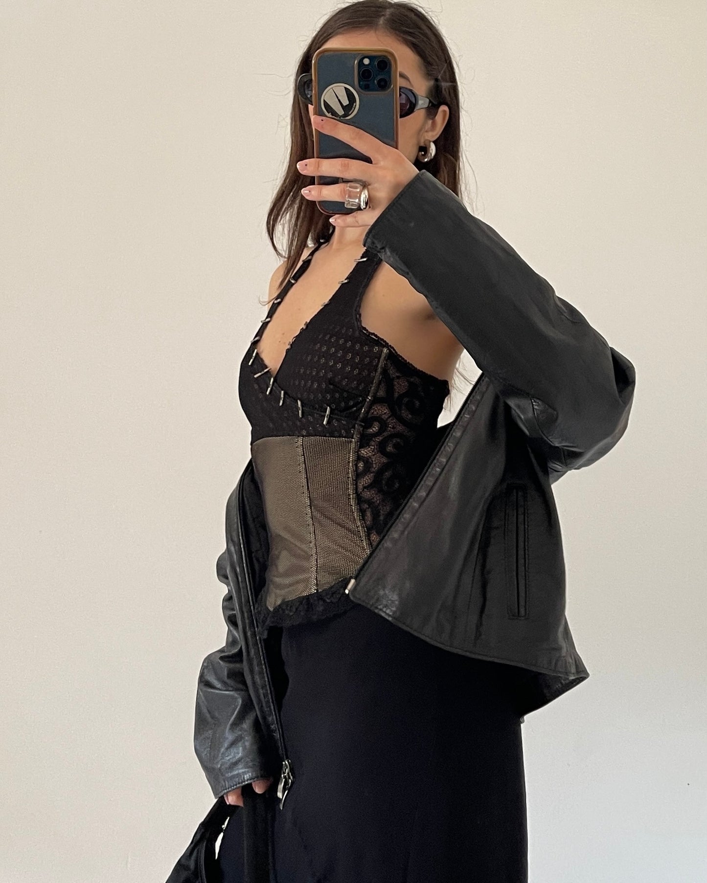 00s corset with metal details