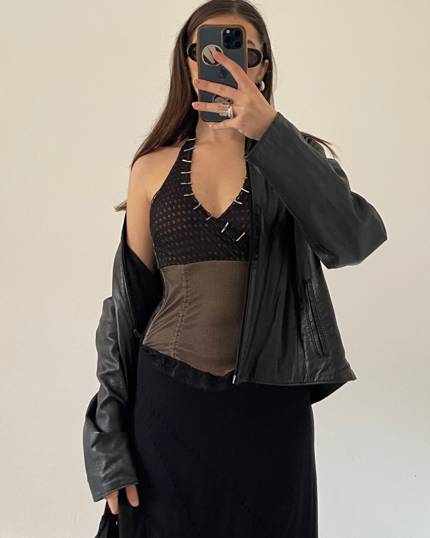 00s corset with metal details