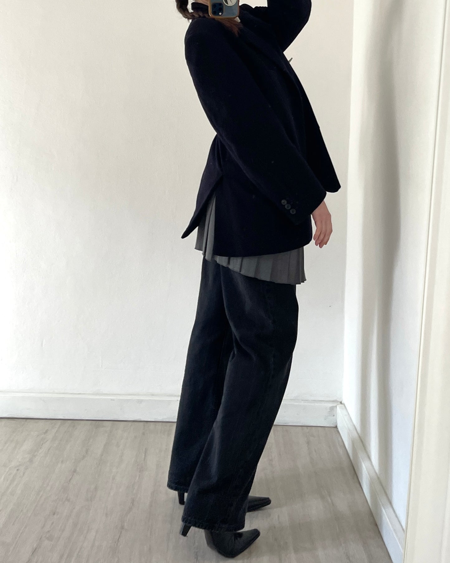 Cashmere and wool blazer