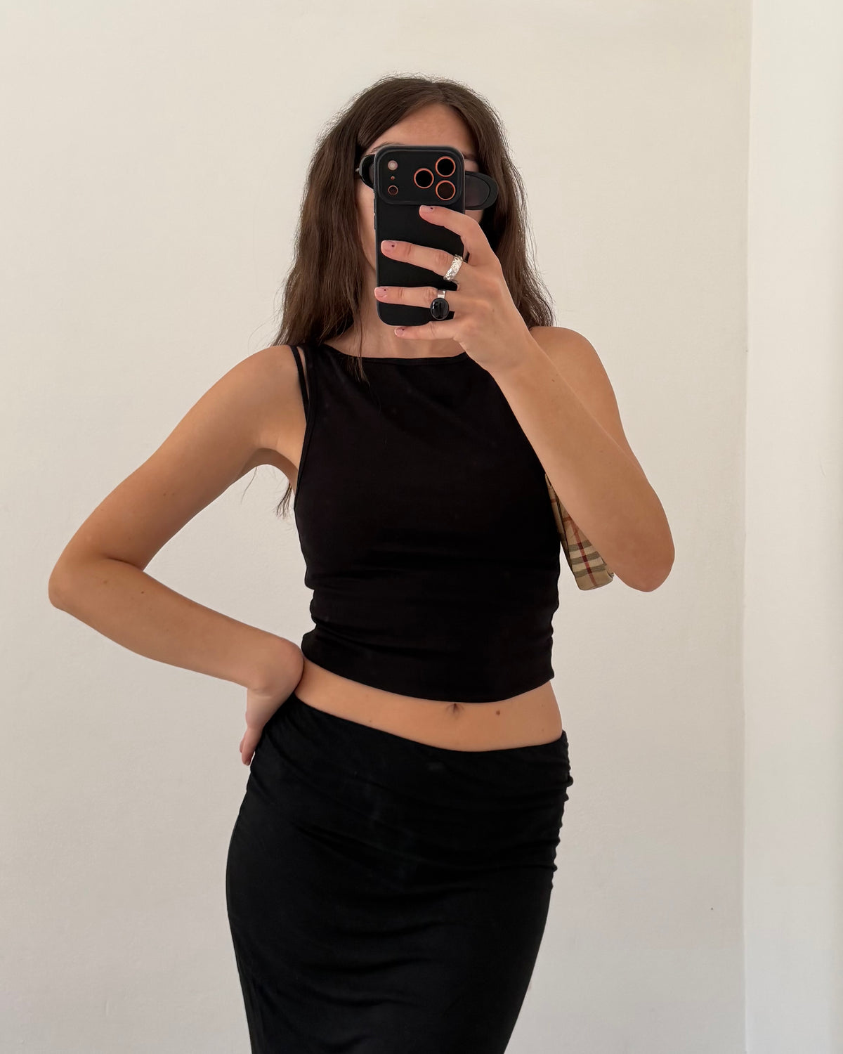 Jersey maxi skirt